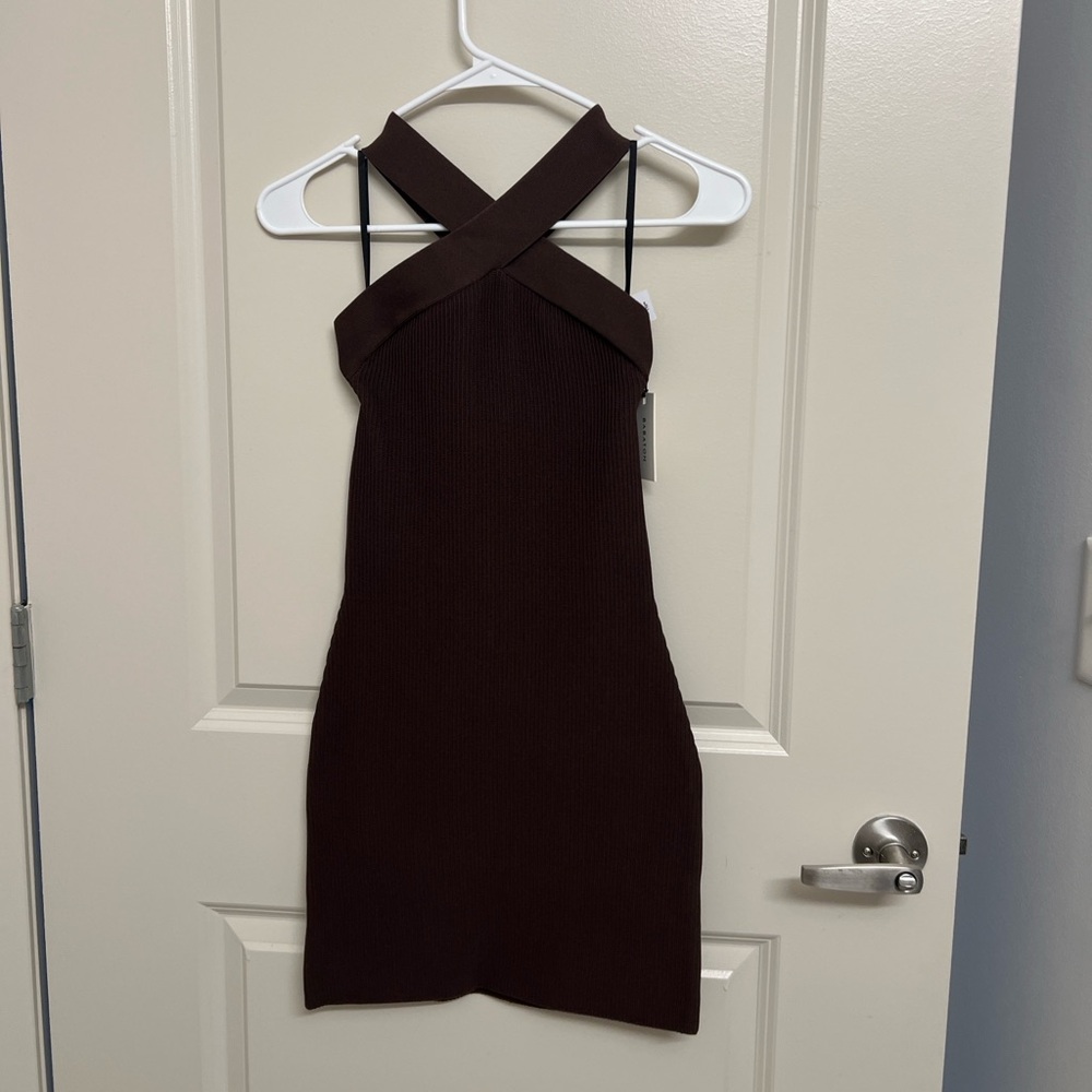 Babaton Criss Cross Mini Dress